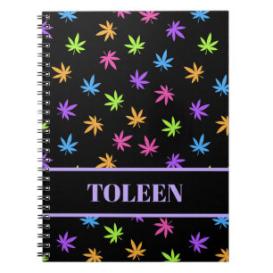 Cuaderno Nota personalizada de patrón colorido