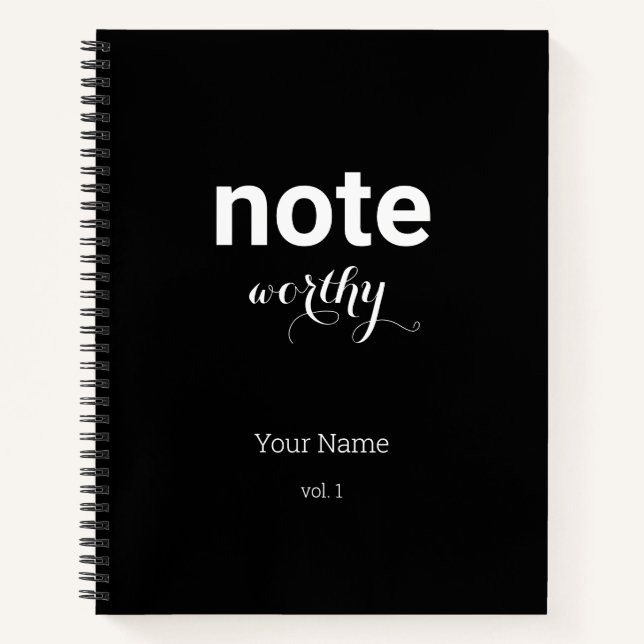 Cuaderno Nota personalizada digna de un bloc de notas en es (Anverso)