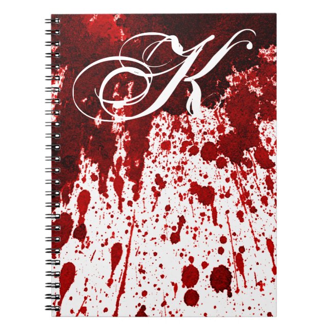 Cuaderno Nota personalizada Libro Gótico de Vampiro con man (Frente)