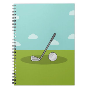 Cuaderno Nota viola golf