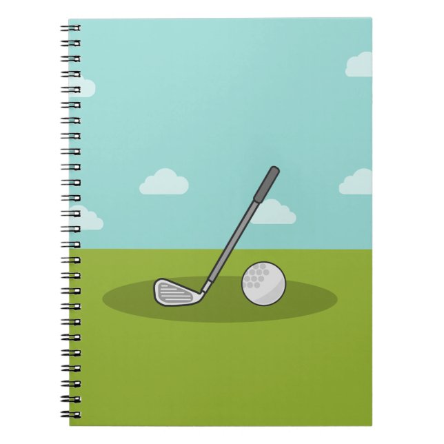 Cuaderno Nota viola golf (Frente)
