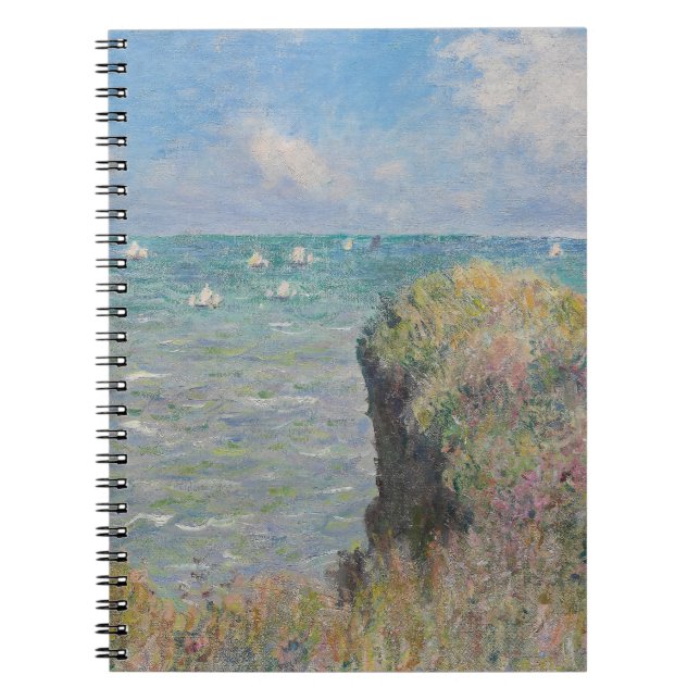 Cuaderno Notable de espiral de acantilado marítimo impresio (Frente)