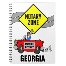 Cuaderno Notario móvil Zona Red Sports Car Georgia
