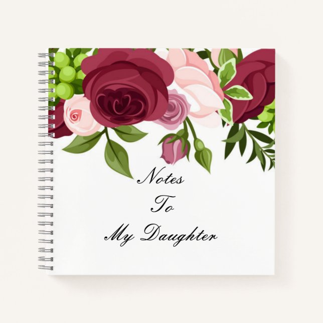 CUADERNO NOTAS A MI HIJA NOTEBOOK (Anverso)