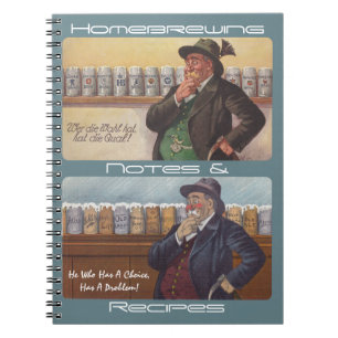 Cuaderno Notas alemanas de las recetas de Homebrewing del