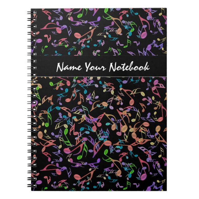 Cuaderno Notas calientes personalizadas de la música sobre (Frente)