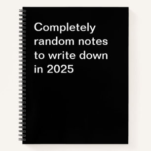 Cuaderno Notas completamente aleatorias para escribir en 20