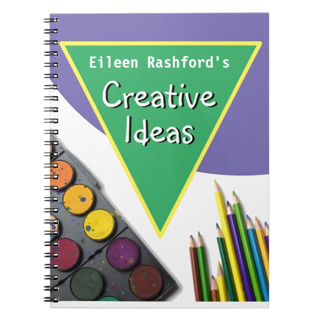 Cuaderno Notas creativas con el nombre del destinatario (Frente)