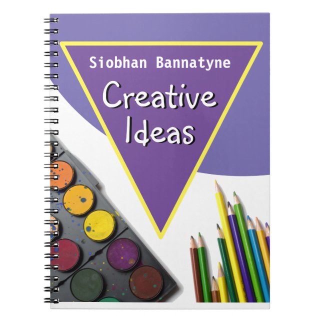 Cuaderno Notas creativas con el nombre del destinatario (Frente)