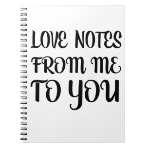 Cuaderno Notas de amor de mí a ti
