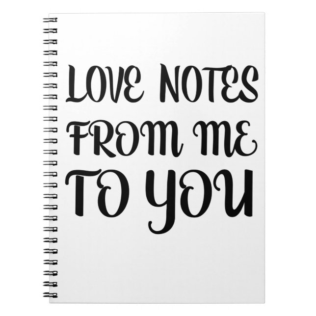 Cuaderno Notas de amor de mí a ti (Frente)
