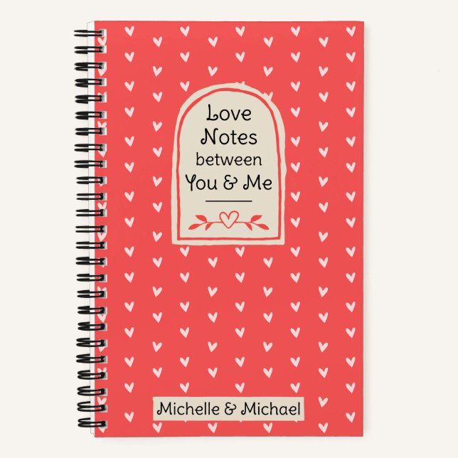 Cuaderno Notas de amor entre tú y yo Journal for Couples (Anverso)