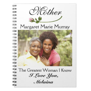 Cuaderno Notas de amor para la madre / abuela / esposa - SR