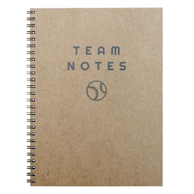 Cuaderno Notas de béisbol- para entrenadores, jugadores y a (Frente)