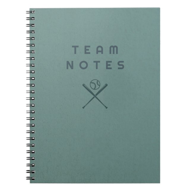Cuaderno Notas de béisbol- para entrenadores, jugadores y a (Frente)