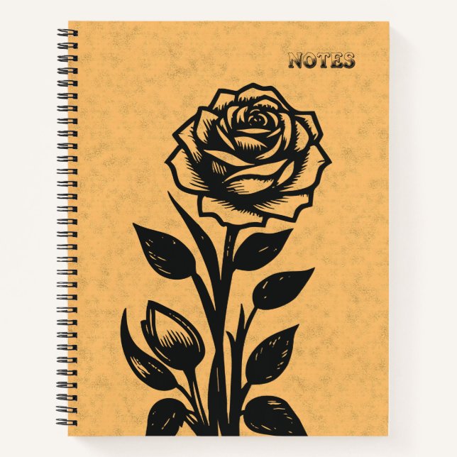 Cuaderno notas de bloc de notas (Anverso)