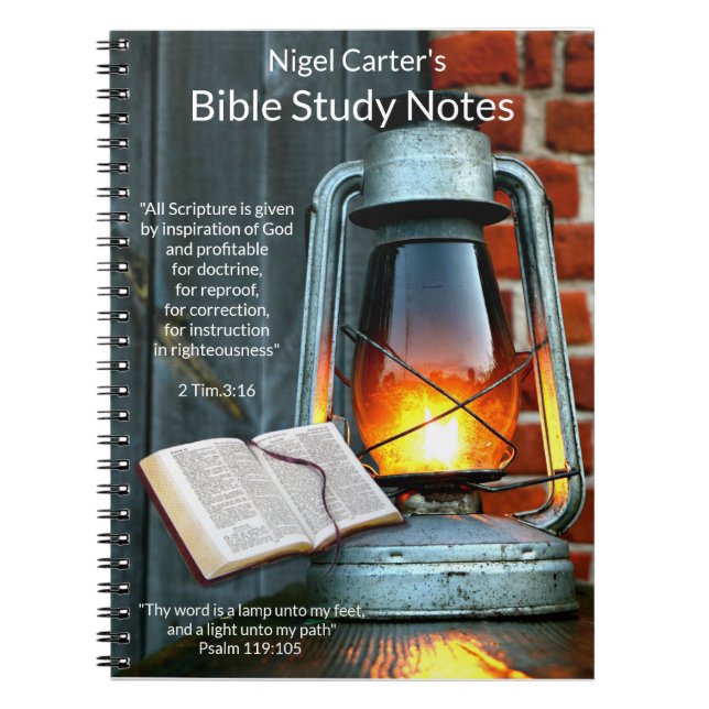 Cuaderno Notas de estudio de la Biblia Lamplight Bible para (Frente)