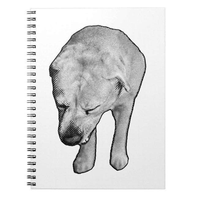 Cuaderno Notas de invierno con Muse de laboratorio especula (Frente)