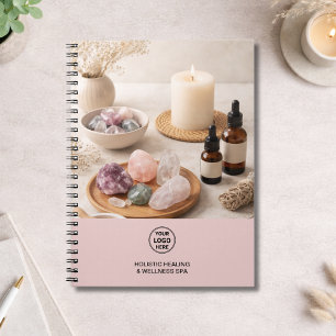 Cuaderno Notas de la sesión del entrenador de salud rosa Te