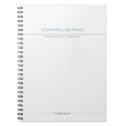 Cuaderno Notas de Laboratorio de Química – Nombre Personali