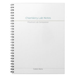 Cuaderno Notas de Laboratorio de Química – Nombre Personali