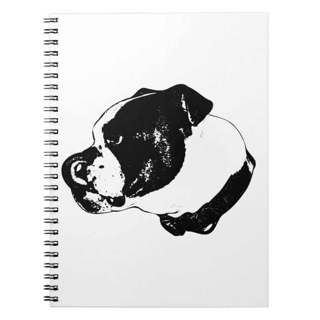 Cuaderno Notas de lametón de Bulldog (Frente)