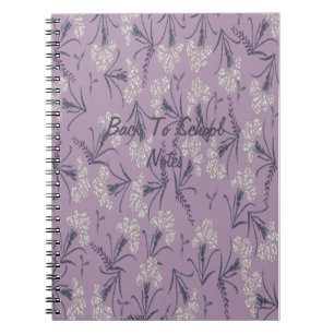 Cuaderno Notas de lavanda para volver al colegio