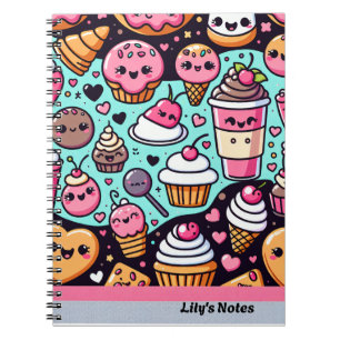 Cuaderno Notas de Lily cute postres