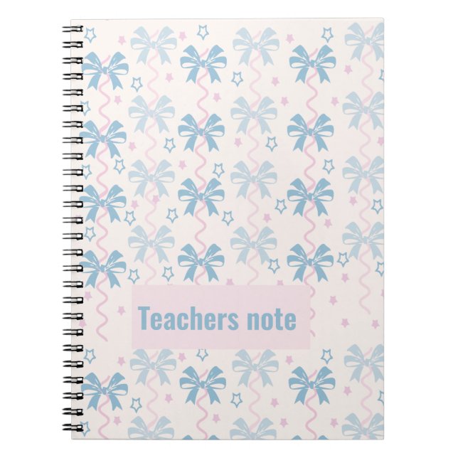 Cuaderno Notas de los profesores (Frente)