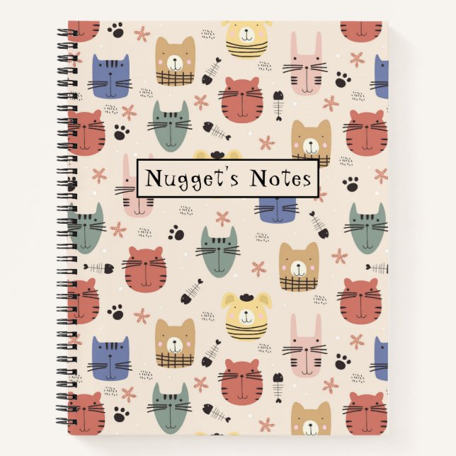 Cuaderno Notas de Mascota personalizadas de Mascotas colori (Anverso)