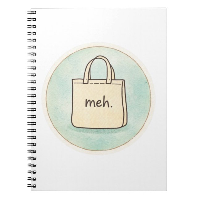 Cuaderno Notas de Meh Shopping Tote  (Frente)