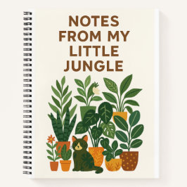Cuaderno Notas de mi pequeña jungla - Plantas interiores No