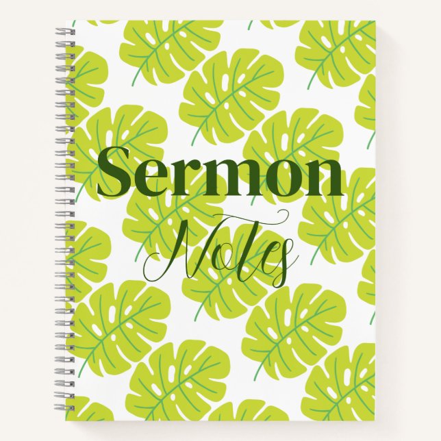 Cuaderno Notas de Modern Sermon (Anverso)