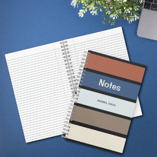 Cuaderno Notas de nombre completo monogramadas neutras de g