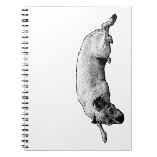 Cuaderno Notas de otoño con energía de retro Pup