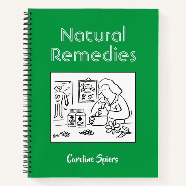 Cuaderno Notas de recursos naturales con el nombre del dest (Anverso)