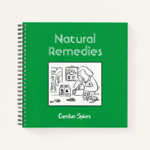 Notas de remedios herbales naturales con nombre