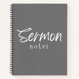 Cuaderno Notas de sermón Bloc de notas espiral