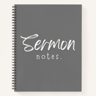 Cuaderno Notas de sermón Bloc de notas espiral