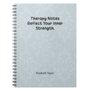 Cuaderno Notas de Terapia Reflejan Tu Fuerza Interior