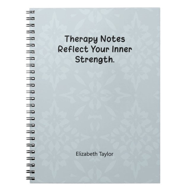Cuaderno Notas de Terapia Reflejan Tu Fuerza Interior (Frente)