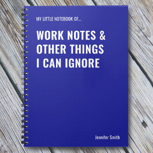 Cuaderno Notas de trabajo y otras cosas Cita divertida