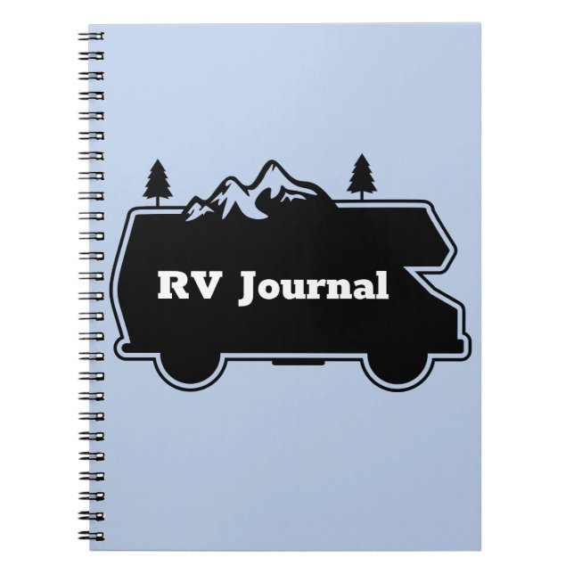 Cuaderno Notas de vacaciones de viaje de RV Journal (Frente)