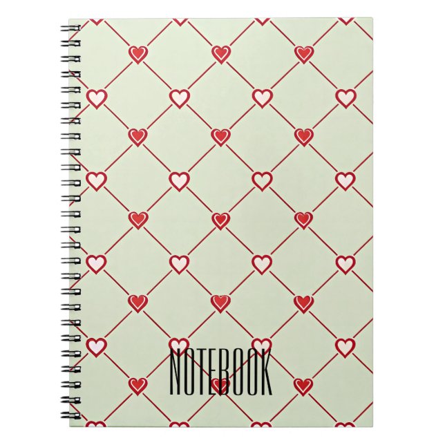 Cuaderno Notas de Valentine's Heartline Premium (Frente)