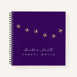 Cuaderno Notas de viaje Purple