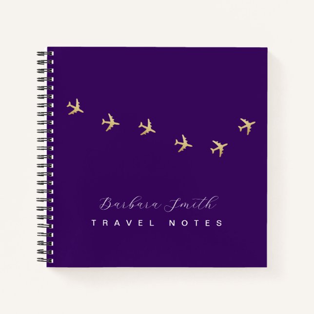 Cuaderno Notas de viaje Purple (Anverso)