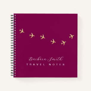 Cuaderno Notas de viaje Wine