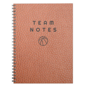 Cuaderno Notas del equipo de baloncesto