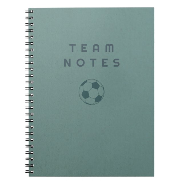 Cuaderno Notas del equipo - Fútbol (Frente)