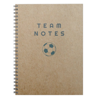 Cuaderno Notas del equipo - Fútbol
